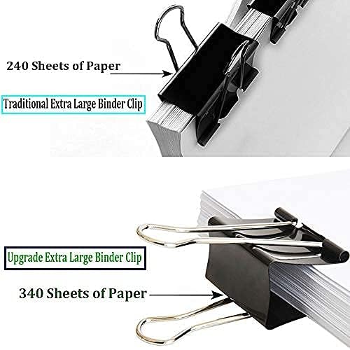 12 Pcs Extra Large Binder Clips 2.4 Inch Length for Office (Upgrade) - Image 6